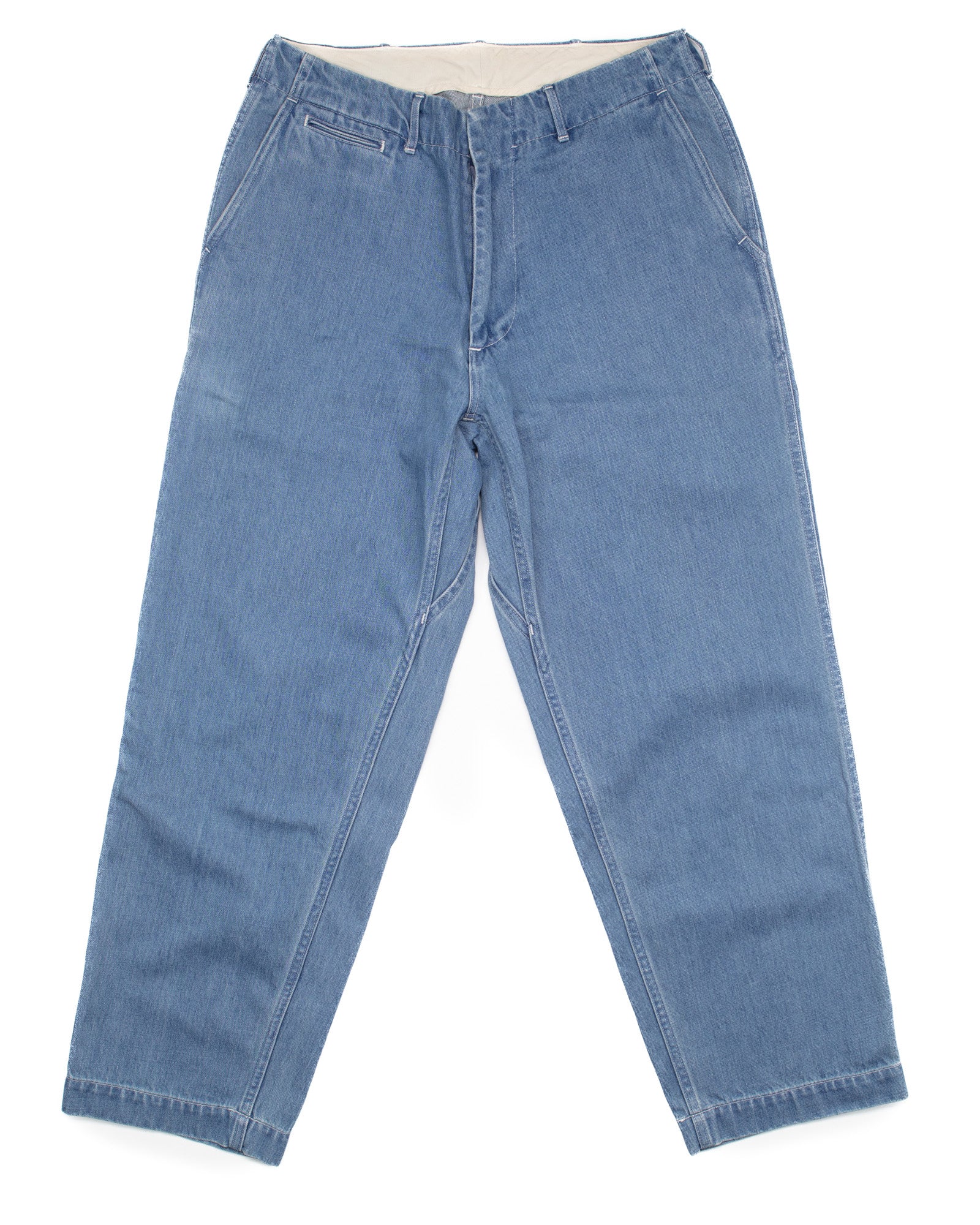 Wide Denim Pants Light Indigo #1540 - Image 2