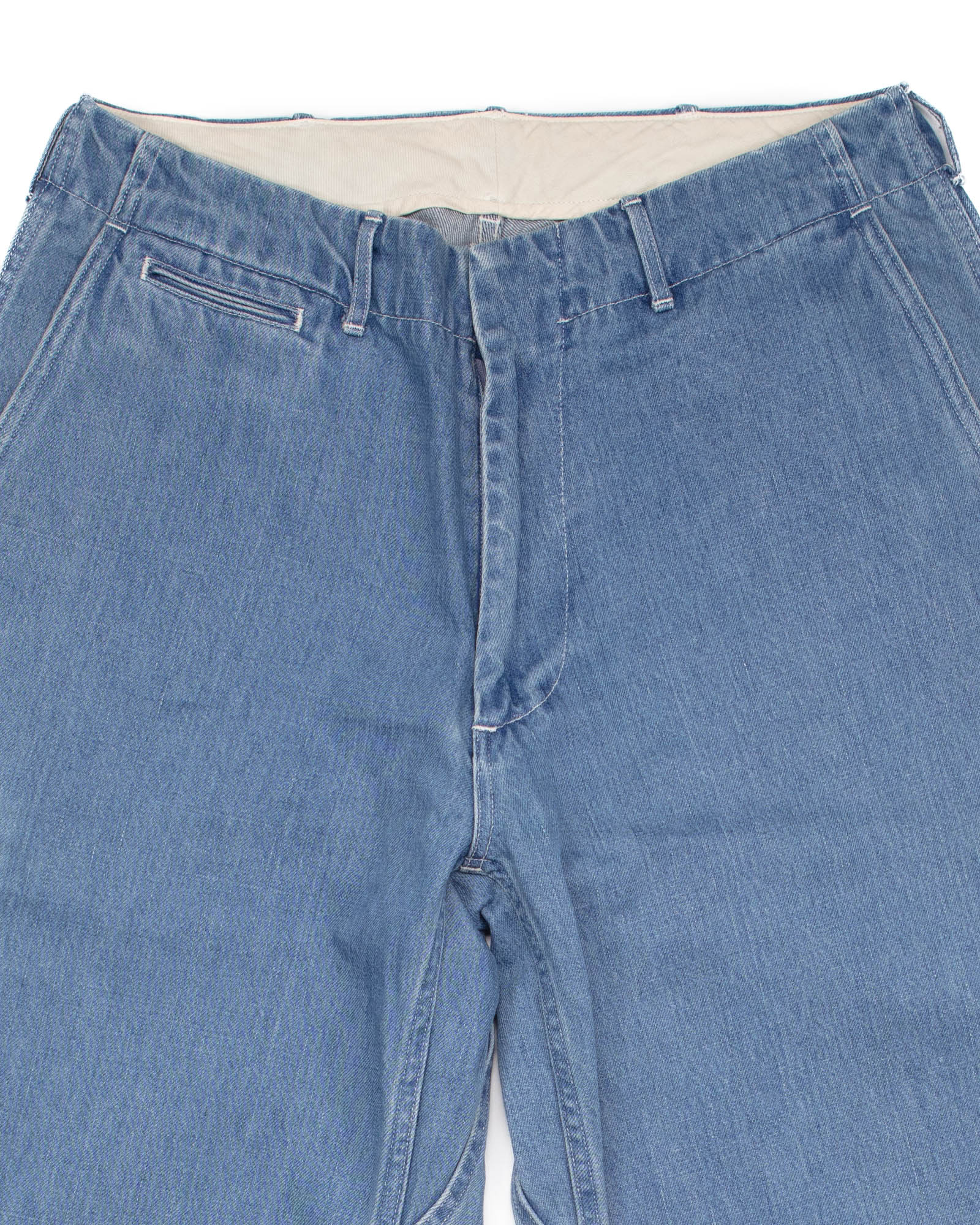 Wide Denim Pants Light Indigo #1540 - Image 3