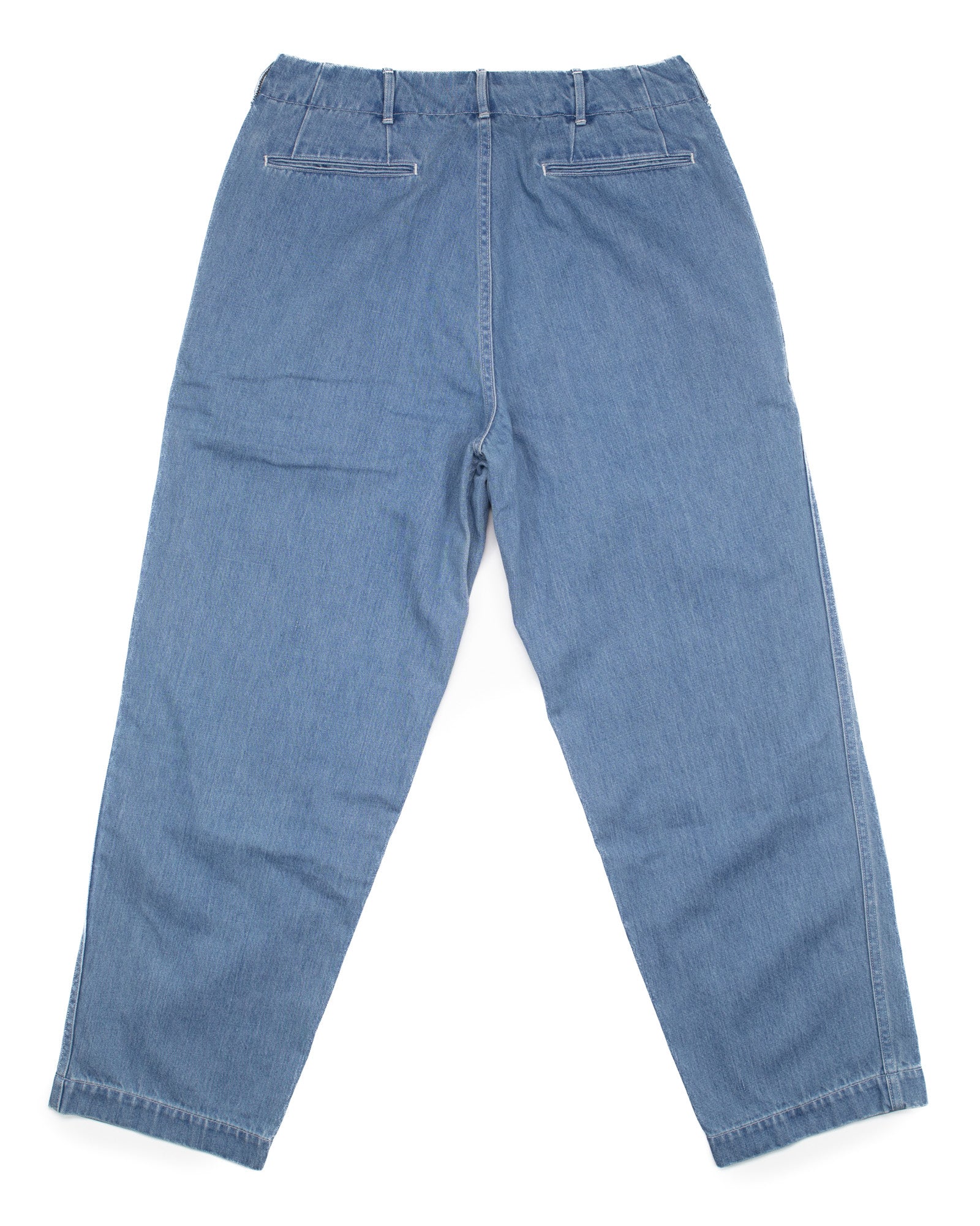 Wide Denim Pants Light Indigo #1540 - Image 4