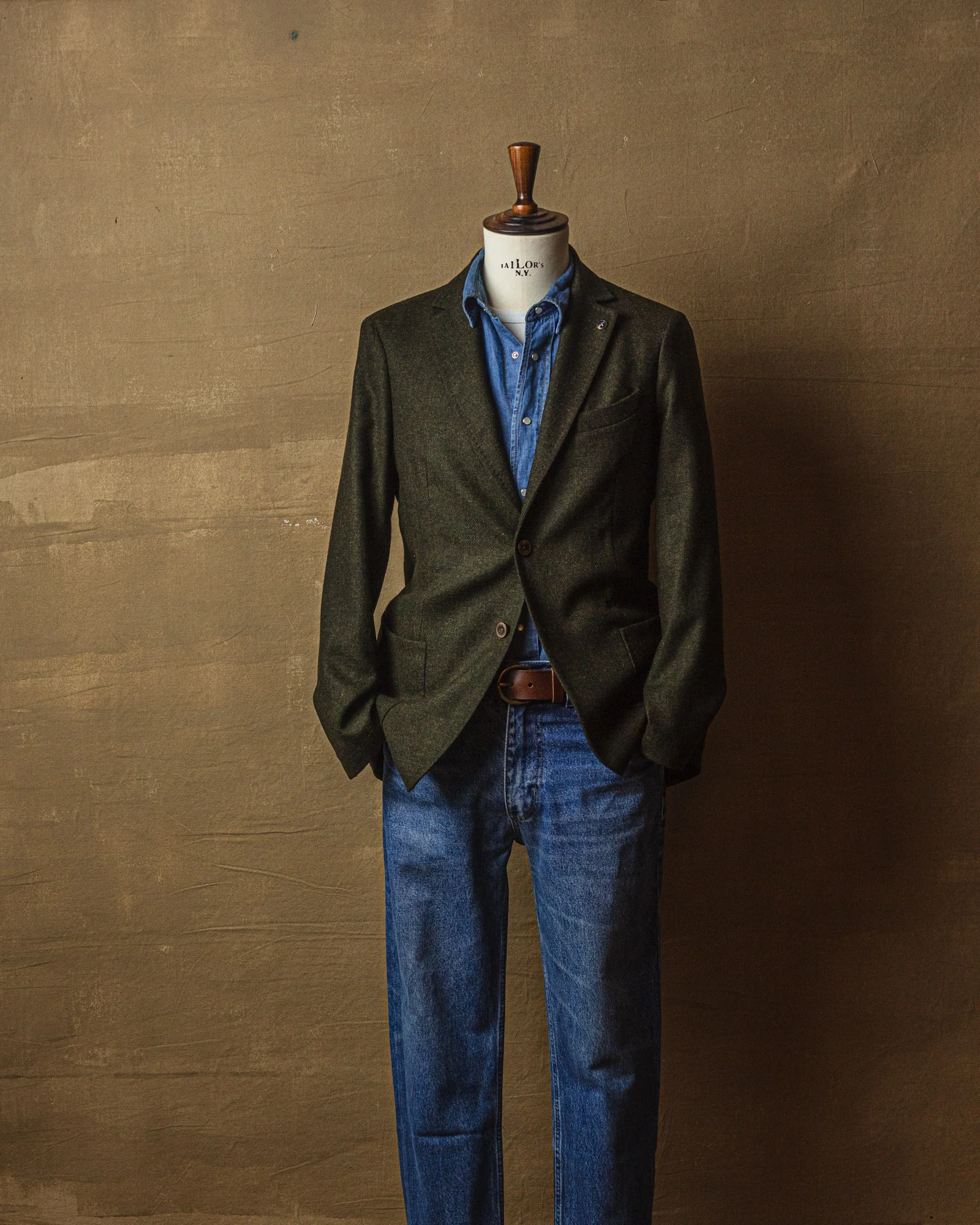 Wool Blazer in Loden Green - Image 5