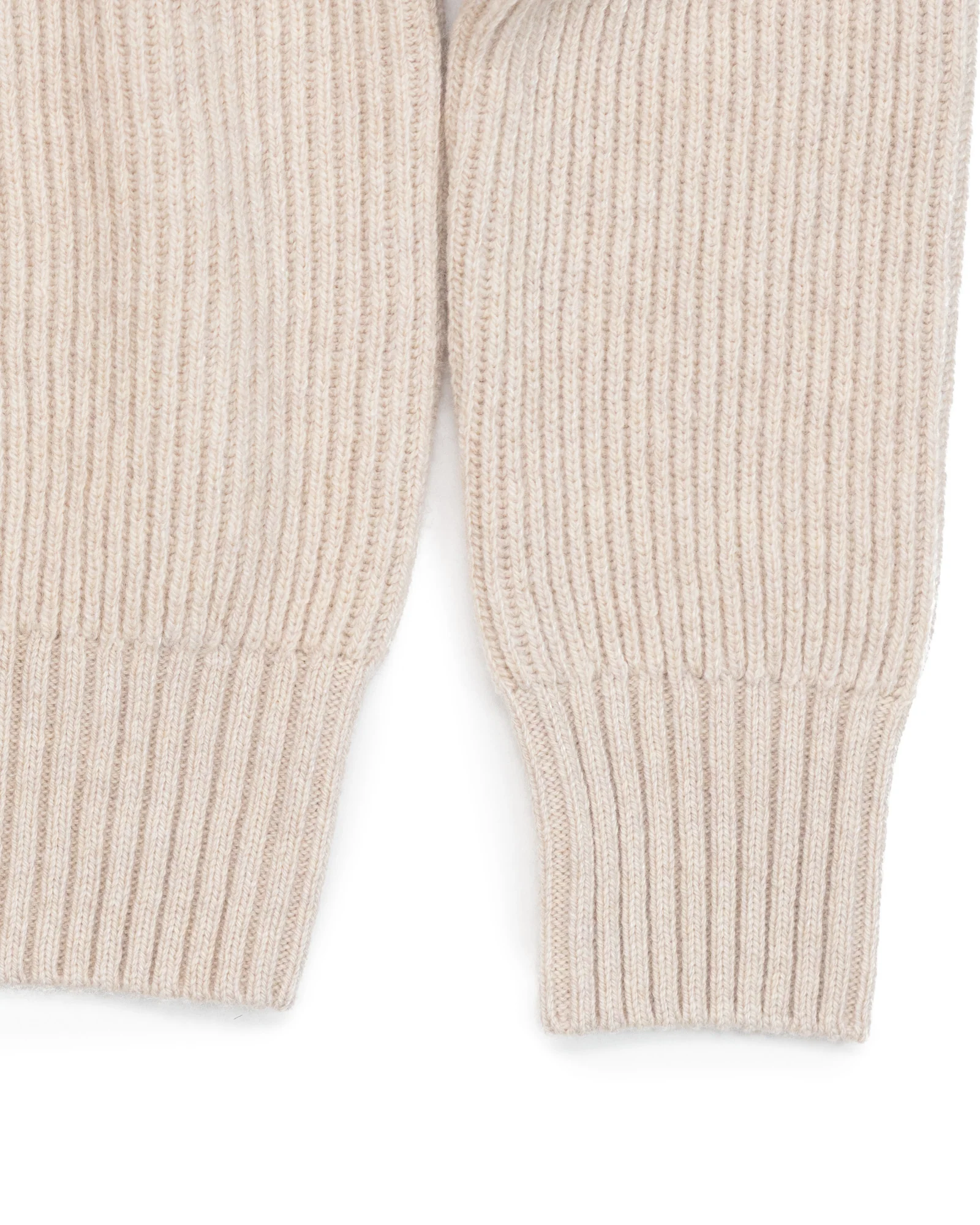 Wool and Cashmere Cardigan in Ecru - Image 7